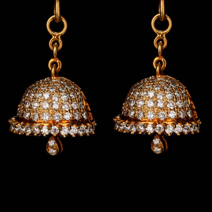 KMN 237 Captivating Diamond Jhumka