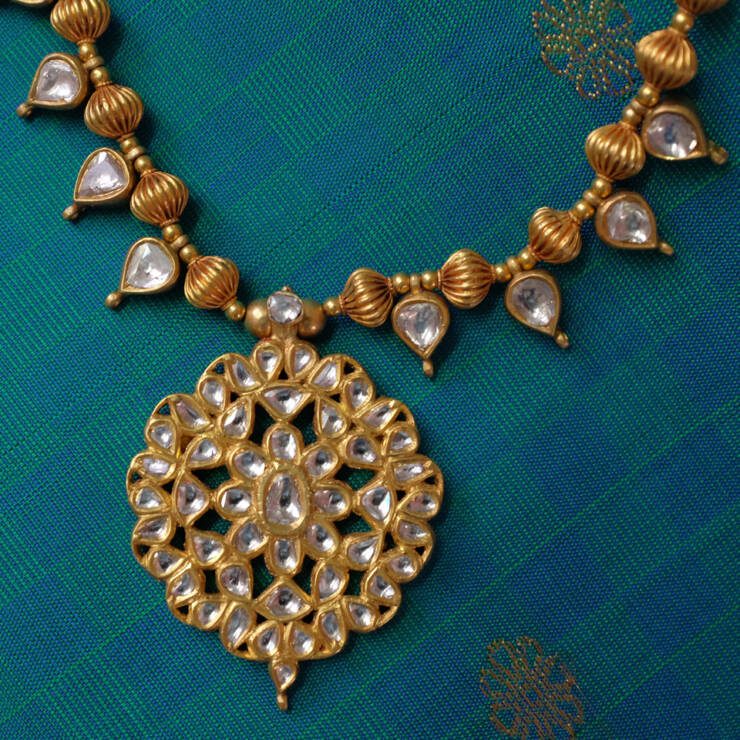 KMN 130 - Uncut Diamond Necklace