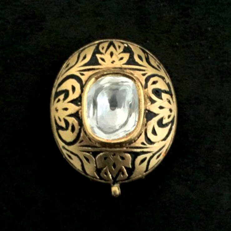 KMN 168 - Extremely Unique Uncut Diamond Stud