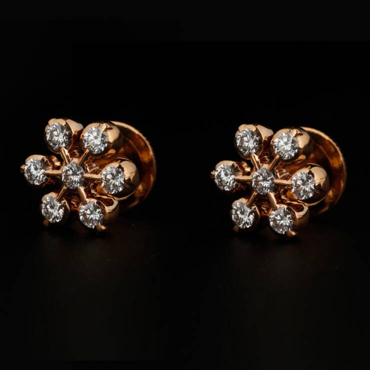 KMN 220 - Contemporary Seven Stone Diamond Earring Collection