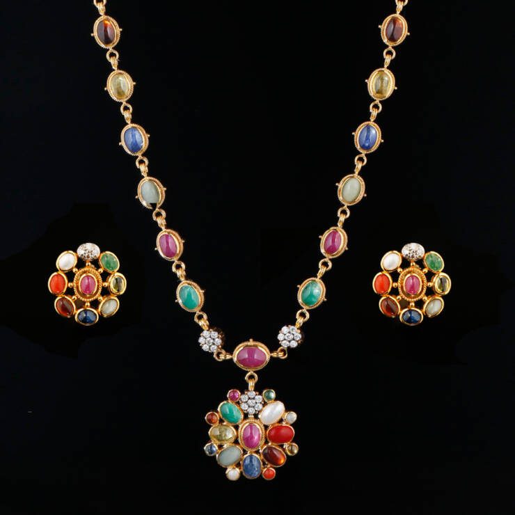 KMN 239 - Contemporary Navaratna Addigai