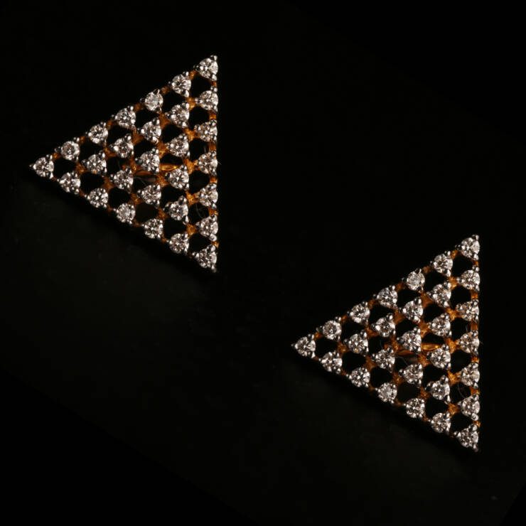 KMN 245 - Contemporary Diamond Earring