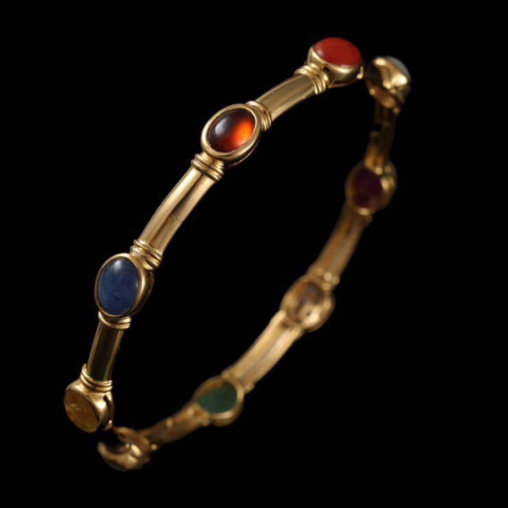 KMN 267 - Elegant Navaratna Bangle