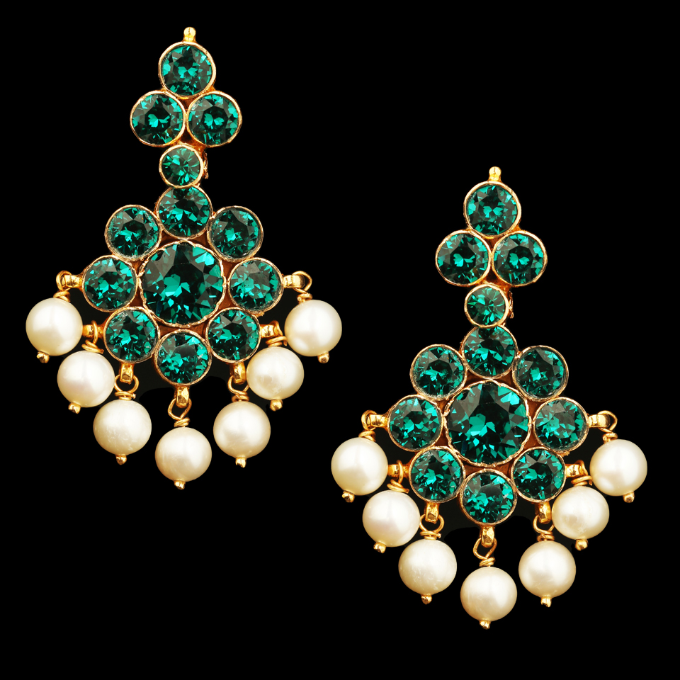 KMN-301-Traditional-Green-Stone-Drops